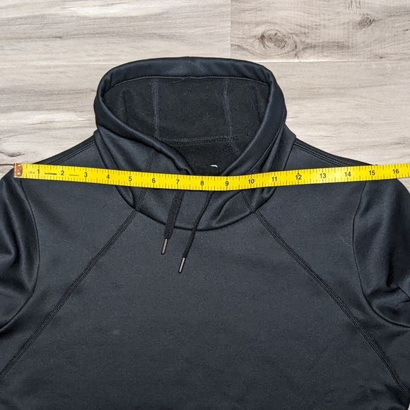 Merrell Sweater Black Women's Small High Neck with Floral Embossed Sleeve - Picture 5 of 11